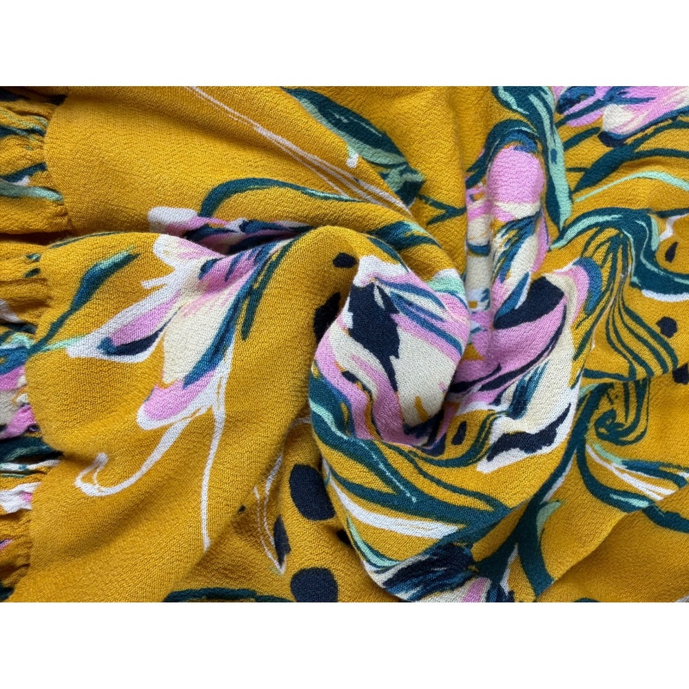 Free People Bella Boho Floral Tunic Top Bell Sleeve Small - Picture 8 of 8